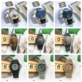 Patek Philippe Automatic Watch with Leather Strap-4726